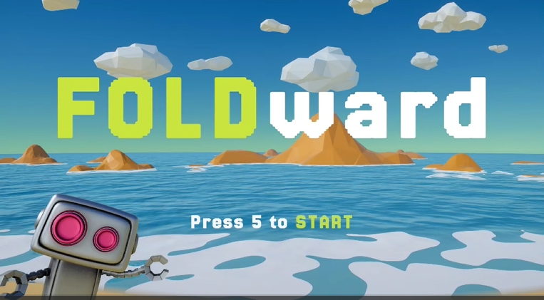 Foldward title screen